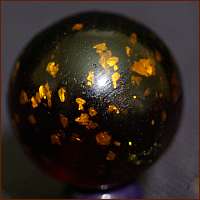 21/32” antique handmade Amber German Mica  