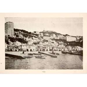  1903 Print Vigo Spain Galicia Cityscape Harbor Port Ship 