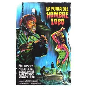  La furia del Hombre Lobo Poster Movie Spanish 27 x 40 