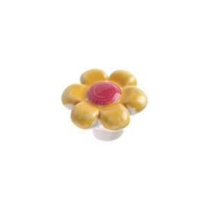     Knob Cer.Flower 40Mm(8/32)Yell (Rlu 60125370)