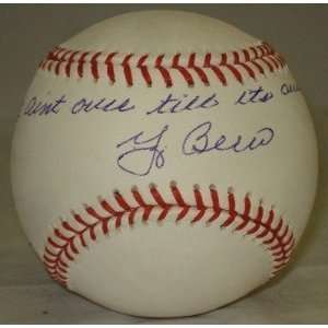 Signed Yogi Berra Ball   It Aint Over PSA K88746   Autographed 
