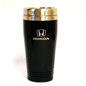 Honda Logo Official Travel Coffee Mug Cup Stainless Steel Black 16oz