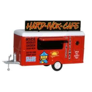  Hard Wok Cafe Mobile Trailer   1/76th Scale Oxford Diecast 
