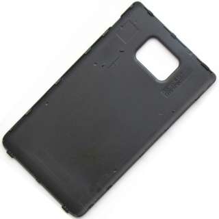 Black Back Metal Battery Cover Case Door For Samsung Galaxy SII 2 II 