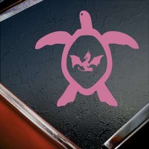  Dragon Honu Honu Sea Turtle Pink Decal Window Pink Sticker 