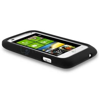 FOR HTC RADAR 4G T MOBILE BLACK SILICONE SOFT GEL COVER CASE PHONE 