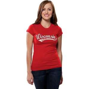  Wisconsin Badgers Womens Distressed Tail Sweep Short 
