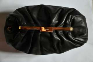 MIU MIU/Prada F/W 2011 RUNWAY Black Oversized Nappa Leather Clutch 