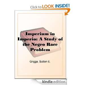  in Imperio A Study of the Negro Race Problem A Novel Sutton E 