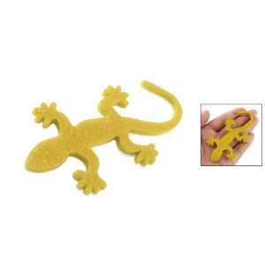 Amico Gold Tone 3D Gecko House Lizard Badge Glittery Sticker for Car