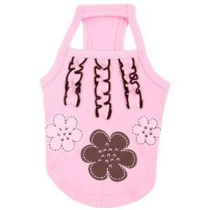   New York Choco Mousse Tank Top for Dogs, Pink, Small