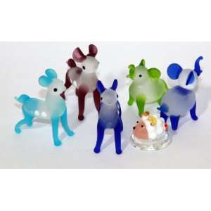   Blown Glass Figurines   Miniature for Zoo Animal Lover Toys & Games