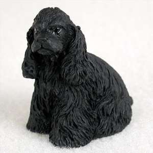  Cocker Spaniel Miniature Dog Figurine   Black Pet 