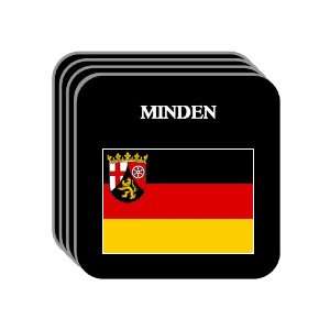    Pfalz)   MINDEN Set of 4 Mini Mousepad Coasters 