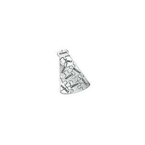 ZALES Pieces of Me Megaphone Puzzle Name Charms in Sterling Silver (1 