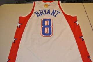 authentic sewn kobe bryant all star jersey medium los angeles lakers 