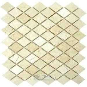  Marble mosaic tile diamond indo marfil 12 x 12 mesh 