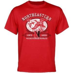   Northeastern Huskies Winners Migrate T Shirt   Red