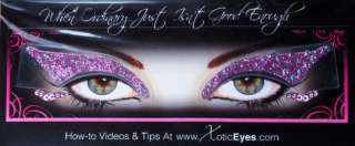 Sexy Sparkle Party Xotic Eyes Reusable Self Adhesive Crystal Eye 
