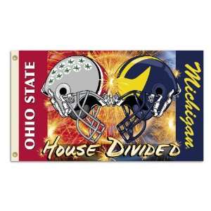    Michigan Ohio State House Divided 3x5 Flag