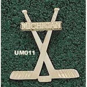   14Kt Gold University Of Mi Michigan Hockey Sticks