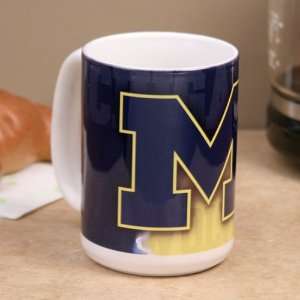  NCAA Michigan Wolverines 15 oz. Coffee Mug Kitchen 