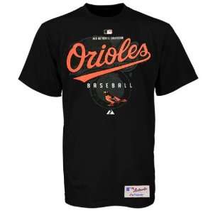 Majestic Baltimore Orioles Black Momentum Short Sleeve T shirt  
