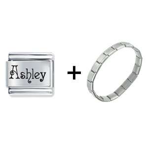  Pugster Acadian Font Name Ashley Italian Charm Bracelet 