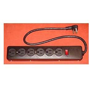  AVB Cable LTS 6E 6 Outlet Metal Power Strip with Right 