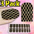 3x Pack/16pcs Nail Art Toe Foils Sticker Wrap Skull N06  