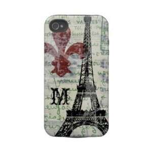  Eiffel Tower Vintage French iPhone Case Iphone 4 Tough 