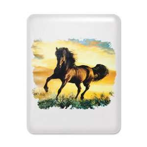  iPad Case White Horse at Sunset 