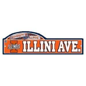  NCAA Illinois Illini Zone Sign