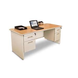  60 x 30 Double Pedestal Steel Desk GCA007 Office 