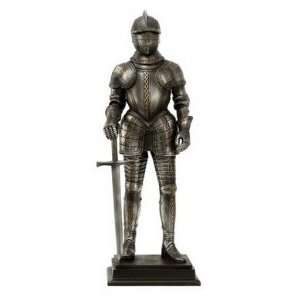  Medieval Knight Figurine Statue with Sword, 12.75 inches H 