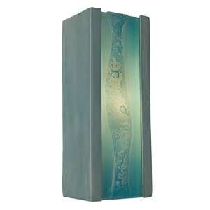  A19 reFusion Bubbly Wall Sconce Teal Crackle and Turquoise 