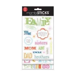 Me & My BiG ideas Glitter Stickers Value Pack Family You & Me 