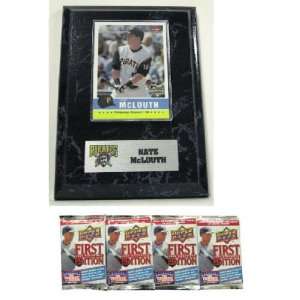  Pittsburgh Pirates Nate McLouth with FREE 4 Packs of MLB Trading Cards