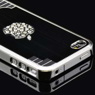 IPhone 4 4S High Quality Luxury Bling Designer Stone Case Dark Gun 