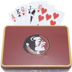  Florida State Seminoles (FSU) 2 Pack Playing Cards w/ Tin 