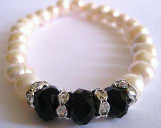 Material freshwater pearl beads (irregular shape), glass bead 