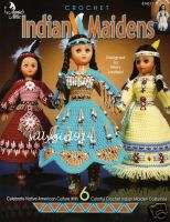 INDIAN MAIDENS~Crochet Bk For 15 Doll~6 Design~SEE PIC  