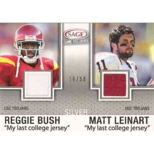Matt Leinart and Reggie Bush Car   & Sage Card Limited Edition 16/50 