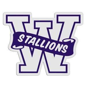  W Shaped Mascot Badge