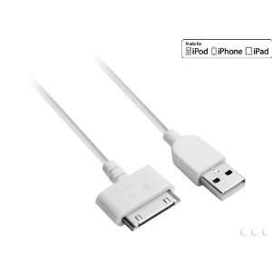  Cellet APPLE APPROVED White USB Data Cable For Apple iPhones, iPad 