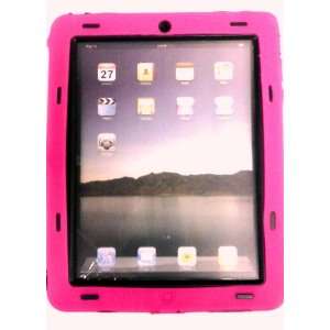  Ipad Protector Case   Comparable to Otterbox (Black Pink 