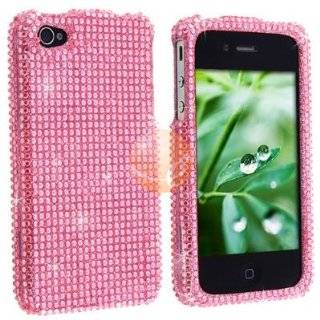  For Verizon AT&T Apple iPhone 4 Bling Hard Case PINK GREEN 