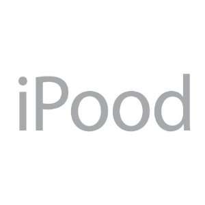 iPood   Funny   Decal / Sticker   Size 3 x 1 inches   Color Silver