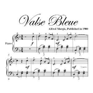   Valse Bleue Alfred Margis Easy Piano Sheet Music Alfred Margis Books