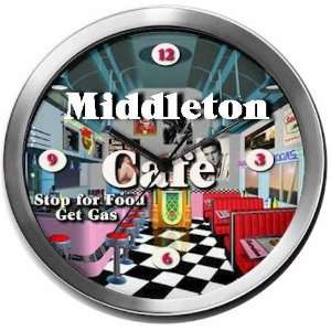  MIDDLETON 14 Inch Cafe Metal Clock Quartz Movement 